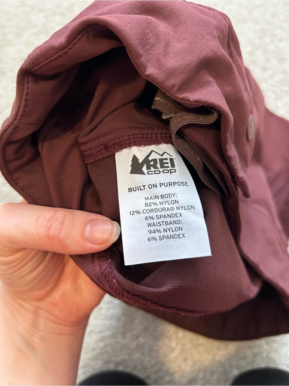 REI Hiking Shorts Women's Maroon Active Size 6 EUC - Picture 9 of 12